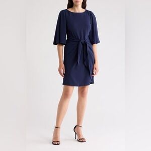Vince Camuto Tie Front Dress Navy New Without Tags Size 2